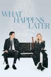 What Happens Later Movie Poster: David Duchovny and Meg Ryan sit on an airport bench during a snowstorm