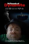 96 Pounds of Dynamite movie poster: headshot of Chad McDaniel in a black hat with a rack of pool balls on a pool table
