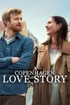 A Copenhagen Love Story movie poster: Bearded White man and White woman smile