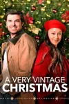 A Very Vintage Christmas movie poster: Tia Mowry and White man by Christmas tree