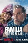 Almost Family movie poster: Man looks cold, girl smiles in winter hat