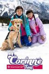 American Girl: Corinne Tan movie poster: Maya and Kai Cech on a mountain with a dog.