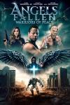 Angels Fallen -- Warriors of Peace movie poster: Characters from the movie hold a variety of weapons