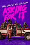 Asking for It Movie Poster: Six masked women pose sitting on top of or next to a pickup truck