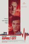 Asphalt City Movie Poster: Sean Penn and Tye Sheridan are pictured amid a white and red background with a red EKG reading