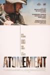 Atonement movie poster: Image of a solider in desert combat gear above the title