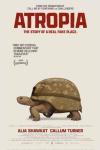Atropia movie poster: A tortoise is shown wearing an Army helmet as a shell