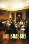 Bad Shabbos movie poster: A family gathered at a dinner table