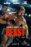 Beast Poster: Patton James rages and charges ahead in the ring, while trainer Sammy looks on from outside the cage
