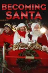 Becoming Santa movie poster: White couple with Santa in sleigh