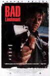 Bad Lieutenant movie poster: Harvey Keitel points a gun as he drives a car