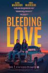 Bleeding Love Movie Poster: Ewan McGregor and his daughter, Clara McGregor, sit on the hood of a GMC truck with a colorful New Mexico sunset behind them