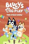 Bluey's Big Play poster: Bluey, Bingo, and their parents feature together