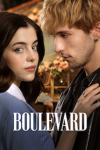 Boulevard movie poster: Eve Ryan and Mikel Niso in an embrace.