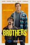 Brothers Movie Poster: Jady (Peter Dinklage) and Moke (Josh Brolin) stand together, each looking in a different direction