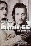 Buffalo '66 movie poster: A young woman sits on a man's knee in a photo booth