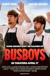 Busboys movie poster: Two men in apron uniforms with raised hands