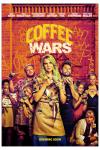 Coffee Wars movie poster: A crowd of people each with a mug of coffee face the camera with a red brick background