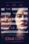 Cold Copy Movie Poster: Tracee Ellis Ross and Bel Powley on a black poster, with an overlay suggesting redacted content