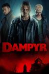 Dampyr movie poster: Two White men and one White woman appear above a church with a red background