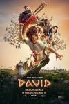 David movie poster: David wields his slingshot, with other characters behind/around him