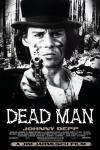 Dead Man movie poster: Johnny Depp aims a gun in front of him while wearing a hat