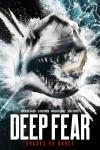 Deep Fear Movie Poster: A shark with packages of cocaine in its mouth