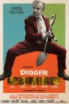Digger movie poster: Tom Cruise as a 70-year-old cowboy billionaire dancing with a shovel above photos of the rest of the cast