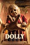 Dolly movie poster: From the point of view of someone in a crib, a woman in a creepy doll mask reaches down