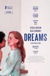 Dreams movie poster: Jessica Chastain, wearing a robe, is about to kiss Isaac Hernandez