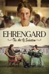 Ehrengard: The Art of Seduction movie poster: A Danish white woman with brown hair in white shirt looks to camera above title while beneath sit a Danish white man and Danish white woman in regal garb toasting their drinks at a small table outdoors