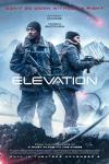 Elevation movie poster: Anthony Mackie and Morena Baccarin hold assault rifles on a snowy mountain