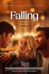 Falling movie poster: Three people—two White man and one White woman—talk closely in a dimly lit restaurant