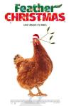 Feather Christmas movie poster:  A chicken wearing a Christmas hat