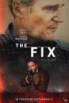 The Fix Movie Poster: Larry (Liam Neeson) appears large above; below, a smaller Tucker (Zachary Levi) points a rifle