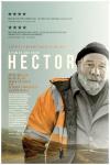 Hector movie poster: Peter Mullan in an orange coat and a bushy white beard and black woolly hat