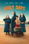 Holy Days movie poster: Three nuns and a young boy stand together on a beach