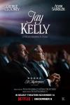 Jay Kelly movie poster: Adam Sandler and George Clooney wear tuxes in a movie theater, holding hands and looking up at the screen