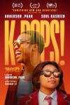 K-POPS! movie poster: Musician Anderson .Paak, smiling, wears sunglasses and looks left, while Soul Rasheed, wearing a tie and glasses, looks left