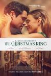 Karen Kingsbury's The Christmas Ring movie poster: Jana Kramer and Ben Hollingsworth embrace above picture of Kelsey Grammer