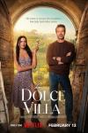 La Dolce Villa movie poster: Dad and daughter in an arch.