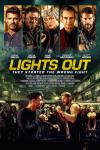 Lights Out Movie Poster: Above the title, five actors appear in boxes (left to right): Frank Grillo, Mekhi Phifer, Jaime King, Dermot Mulroney, and Scott Adkins