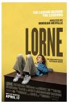 Lorne movie poster: A young Lorne Michaels lies down against a yellow background