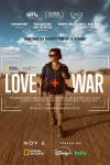 Love+War film poster: Photojournalist Lynsey Addario in a desert