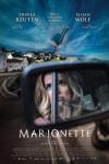 Marionette movie poster: Dr. Marianne Winter drives a car with a storm in the background.