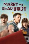 Marry My Dead Body movie poster: A Taiwanese man center reaches out for a red envelope while a Taiwanese man left and a Taiwanese woman right look on