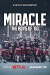 Miracle: The Boys of ‘80 movie poster: The team poses on the rink.