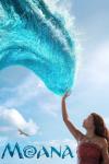 Moana movie poster: Catherine Laga'aia poses with bright blue water