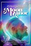 Moon Manor Movie Poster: Jimmy (James Carrozo) is facing to the right with his eyes closed, and a pair of angel wings on his back; he's bathed in rainbow-colored lights
