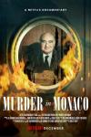 Murder in Monaco film poster: Edmond Safra smiles from within a photo frame, with flames emerging from the bottom